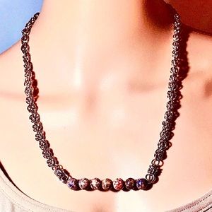 Artisan Leopard Skin Jasper Sweet Pea Necklace